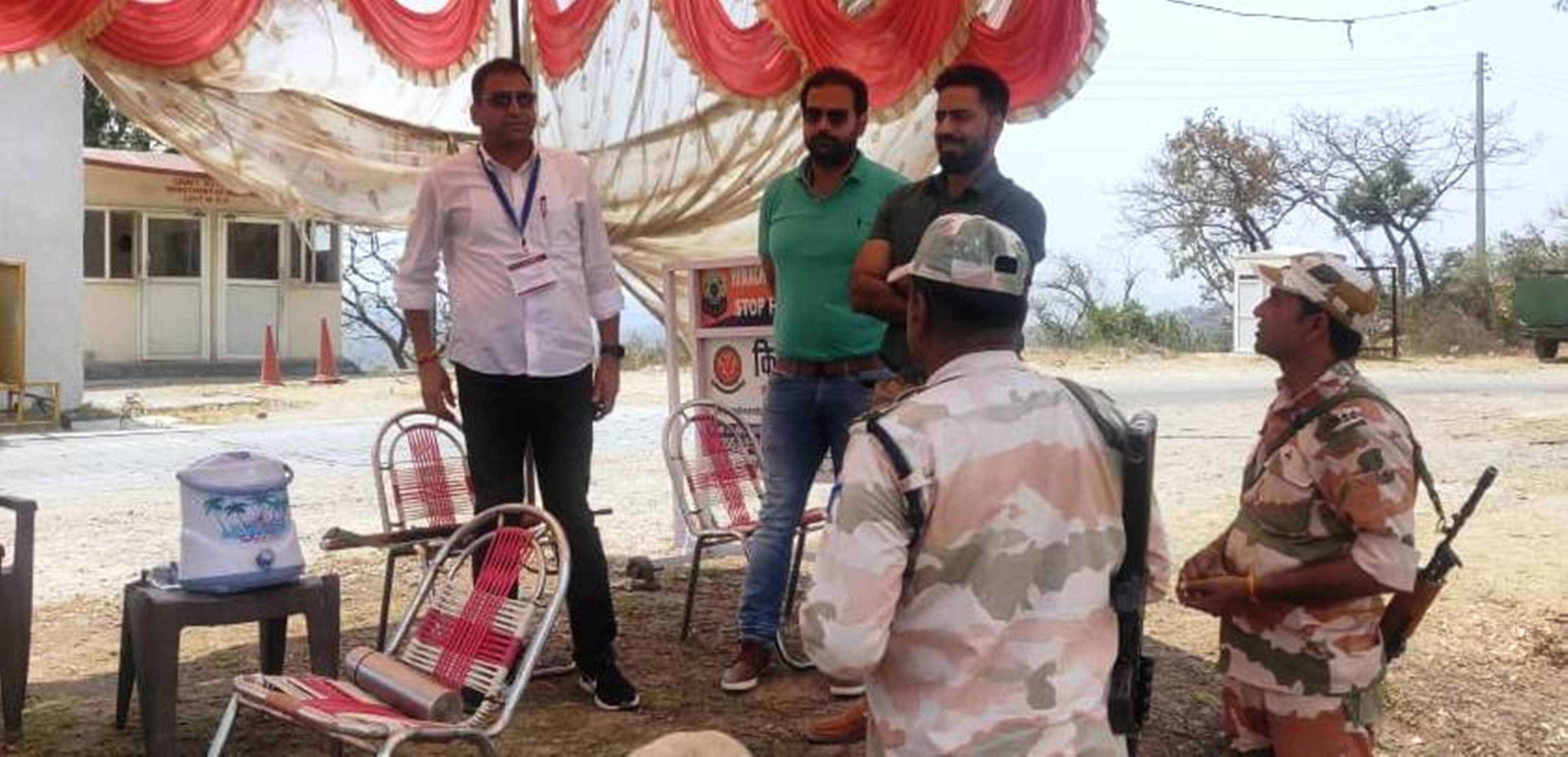 General Supervisor inspected monitoring posts